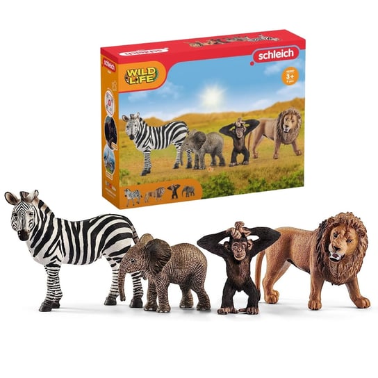 SLH42387 Schleich Wild Life - Zestaw startowy Dzikie zwierzęta, figurki dla dzieci 3+ Schleich
