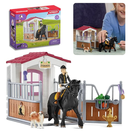 SLH42437 Schleich Horse Club - Boks dla konia, zagroda dla konia Tori & Princess 5+ Schleich