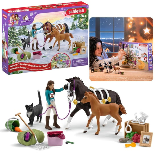 SLH99092 Schleich Horse Club - Kalendarz adwentowy dla dzieci, zestaw figurek 4+ Uniwersalny Schleich