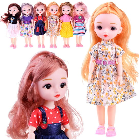 Śliczna lalka laleczka ruchome kończyny długie włosy 24 cm  ZA4655 Inna marka