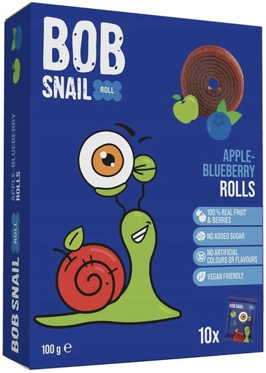 Ślimak Bob Snail zawijasy jabłkowo-borówkowe 10 x 10 g Bob Snail