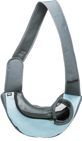 Sling torba przednia, jasnoszara/jasnoniebieska, 50 × 25 × 18 cm Trixie