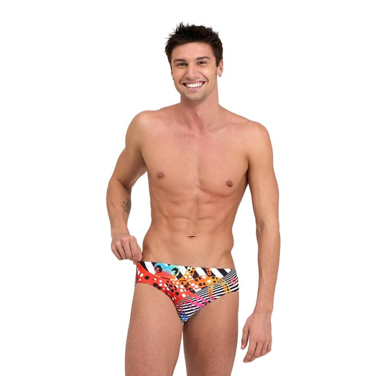 Slipy Kąpielowe Męskie Arena Crazy Octopus Swim Briefs Kolorowe 006378 70 Arena