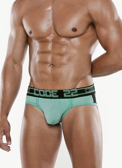 SLIPY MĘSKIE CODE 22 - MOTION BRIEF TURQUOISE 2061-XL Inna marka