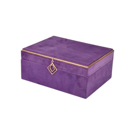 Śliwkowe pudełko na biżuterię buduarowe Douceur