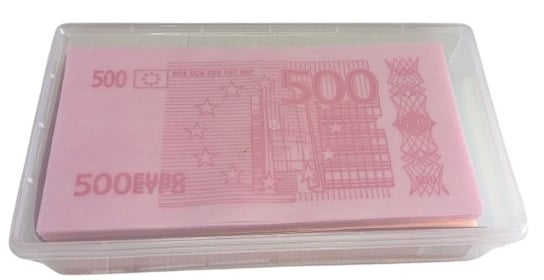 Słodki Papier Jadalny Banknoty Euro 150 Szt / 556G Jelly Belly