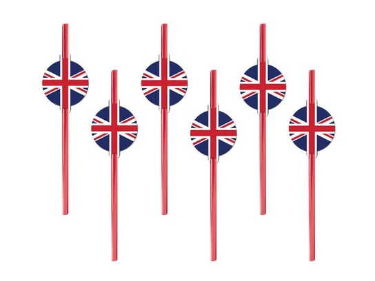 Słomki EKO Flaga Wielkiej Brytanii - 6 szt. Congee.pl