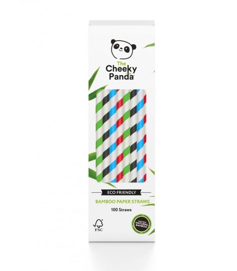 Słomki jednorazowe do napojów z papieru bambusowego, 100 sztuk The Cheeky Panda