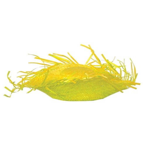 Słomkowy kapelusz hawajski, żółty, 58 cm, 1 sztuka Guirca