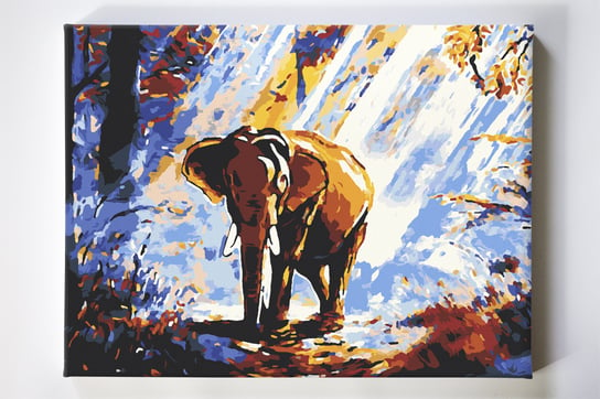Słoń w lesie Akrylowo