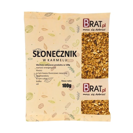 Słonecznik w KARMELU 100g Wysoka JAKOŚĆ Produkt NATURALNY BRAT.pl