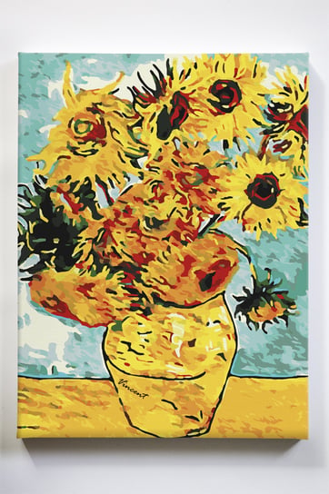 Słoneczniki Van Gogh, martwa natura, malarz, malowanie po numerach Akrylowo