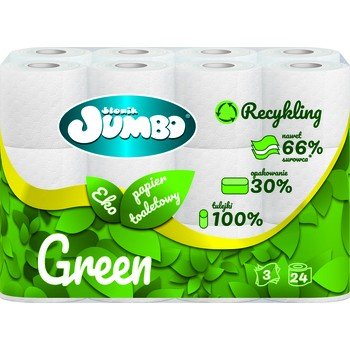 SŁONIK JUMBO Papier toaletowy green 24 rolki 3-warstwowy Inny producent