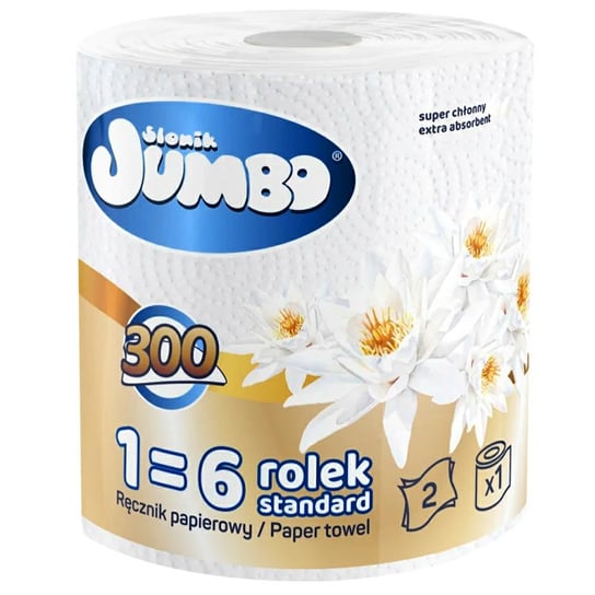 Słonik Jumbo Ręcznik Papierowy 2-Warstw 300 List SŁONIK JUMBO