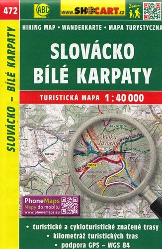 Slovacko, Białe Karpaty. Mapa turystyczna 1:40 000 Opracowanie zbiorowe