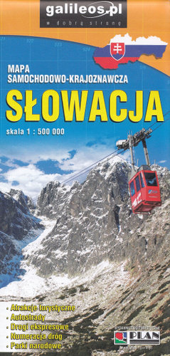 Słowacja. Mapa 1:500 000 Wydawnictwo Turystyczne Plan