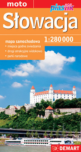 Słowacja. Mapa samochodowa 1:280 000 Opracowanie zbiorowe