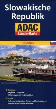 Slowakische Republik ADAC 1:300 000 Słowacja Opracowanie zbiorowe