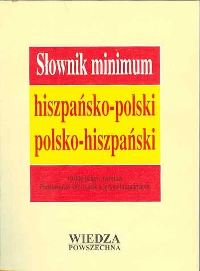 Słownik minimum hiszpańsko-polski, polsko-hiszpański Rossa Anna