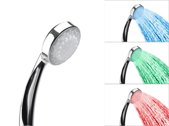 Słuchawka prysznicowa z kolorowym oświetleniem LED Beliani