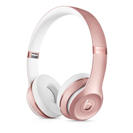 Słuchawki Bezprzewodowe - Apple Beats Solo3 Bluetooth - Róż/Rose Gold - 40H Pracy Etui Beats