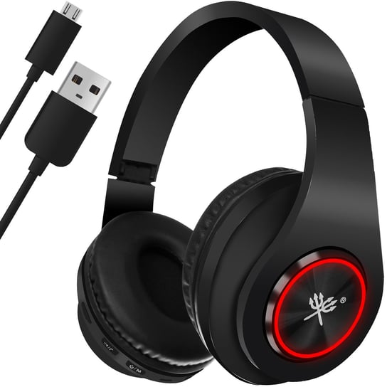 Słuchawki Bezprzewodowe Bluetooth 5.0 Mikrofon RGB DUNMOON Iso Trade