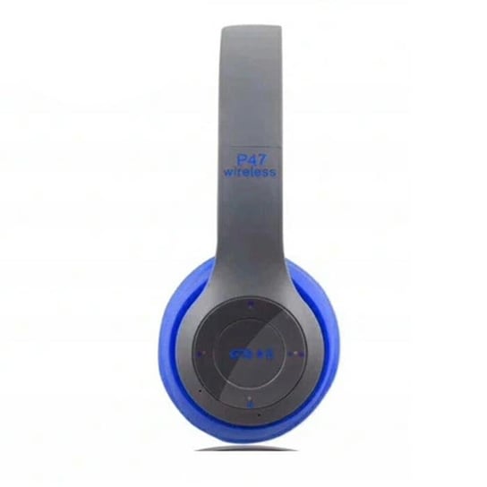Słuchawki Bezprzewodowe Bluetooth Mikrofon MP3 Niebieskie SkandynawskiDom