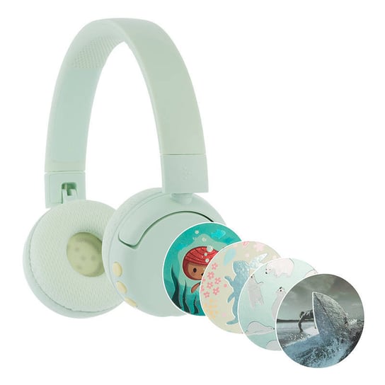 Słuchawki bezprzewodowe dla dzieci BuddyPhones POPFun (zielone) Zamiennik/inny