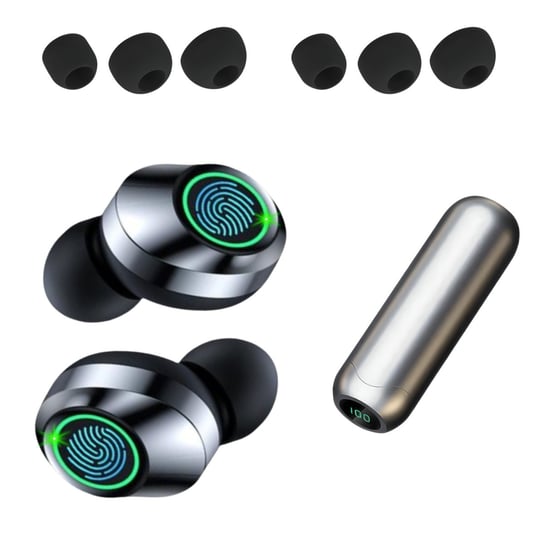 Słuchawki bezprzewodowe dokanałowe TWS BT 5.3 Bluetooth + powerbank z USB-C DEVILL