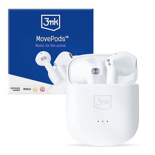 Słuchawki bezprzewodowe douszne z Bluetooth Asystent głosowy TWS - 3mk MovePods 3MK