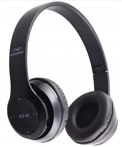 Słuchawki Bezprzewodowe P47 Bluetooth Nauszne Mp3 R2 Invest