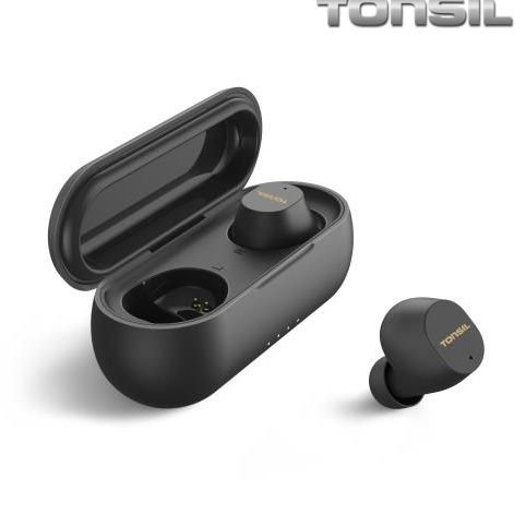 Słuchawki bezprzewodowe TONSIL T45BT, czarne TONSIL
