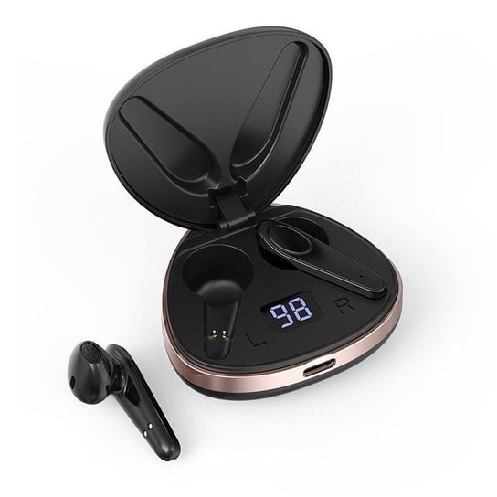 Słuchawki Bezprzewodowe X19 Powerbank Douszne Sportowe - Czarne Accessory Power