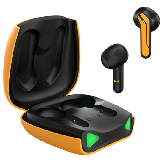 Słuchawki bezprzewodowe z etui ładującym Kumi X2 Pro (żółte) Kumi