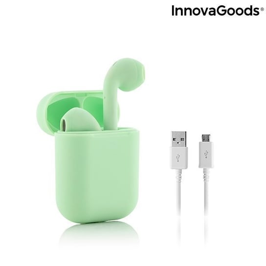 Słuchawki bezprzewodowe z ładowaniem magnetycznym NovaPods InnovaGoods, zielone InnovaGoods