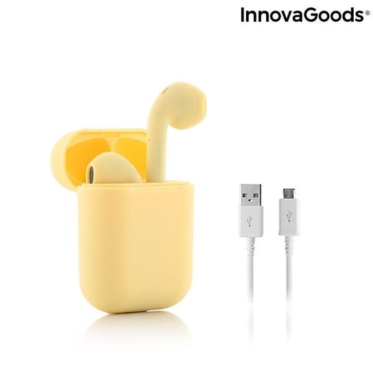 Słuchawki bezprzewodowe z ładowaniem magnetycznym NovaPods InnovaGoods, żółte InnovaGoods