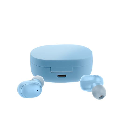 Słuchawki Bluetooth 5.2 Z Etui Ładującym 12 Godzin Autonomii Czysty Dźwięk Niebieski Avizar