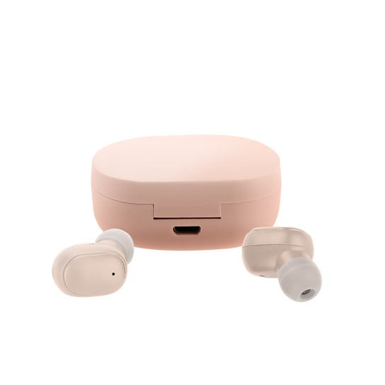 Słuchawki Bluetooth 5.2 Z Etui Ładującym 12 Godzin Autonomii Czysty Dźwięk Różowy Avizar