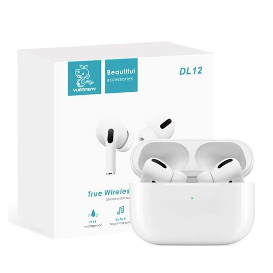 SŁUCHAWKI BLUETOOTH DENMEN EARBUDS BIAŁE DL12 TWS Inna marka