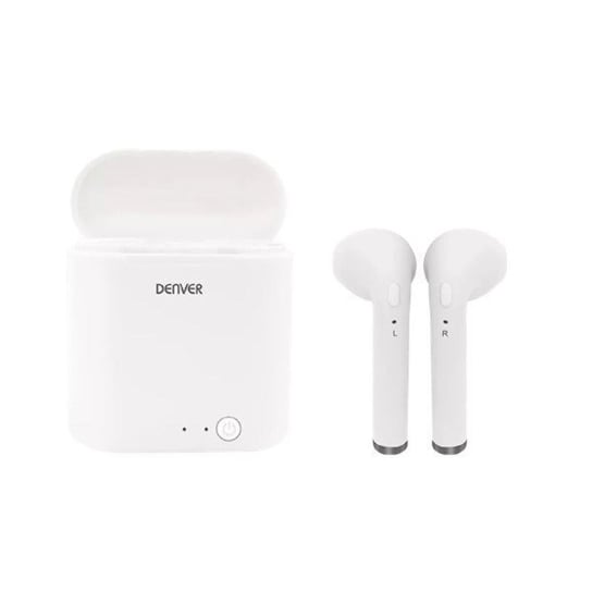 Słuchawki Bluetooth Denver Electronics TWQ-40P 400 mAh Biały denver electronics