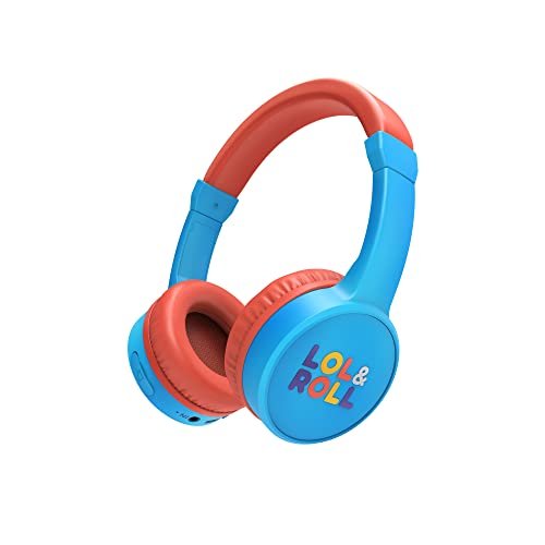 Słuchawki Bluetooth dla dzieci Energy Sistem LOL&Roll Pop (Aurculares Inalambricos Infantiles Music Share, Bluetooth 5.1, limit głośności 85 dB, mikrofon) - Azul energy sistem