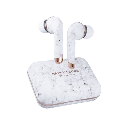 Słuchawki bluetooth HAPPY PLUGS Air 1 Plus in ear, TWS, biały marmur Happy Plugs