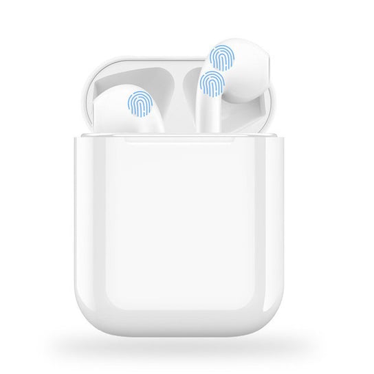 Słuchawki bluetooth I12S Uniwersalne, iPhone Style, białe TWS
