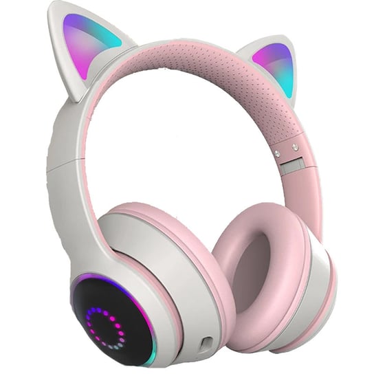 Słuchawki Bluetooth Kocie Uszy Led Stereo Fm Akz-K26 Cat Ear