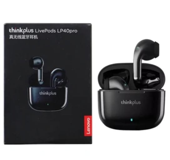 Słuchawki Bluetooth Lenovo ThinkPlus LivePods LP40 Pro Czarne Dokanałowe Lenovo