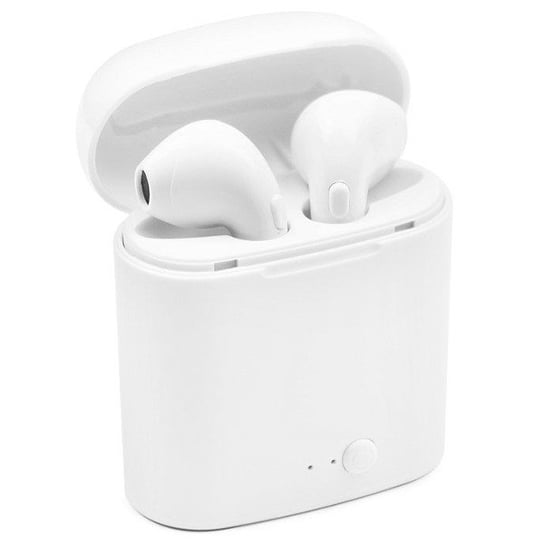 Słuchawki Bluetooth Tws I7S Białe Powerbank TWARDOWSKY