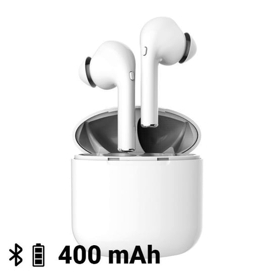 Słuchawki Bluetooth z Mikrofonem KSIX True Buds 60-400 mAh Biały KSIX