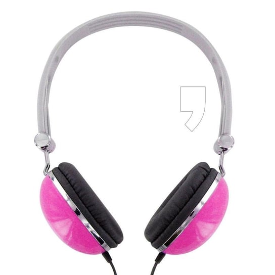 Słuchawki COLORS z wygodnymi nausznikami różowe 4world