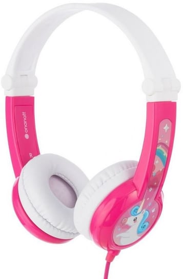 Słuchawki dla Dzieci 3+ Connect 85dB z Mikrofonem Różowe BuddyPhones