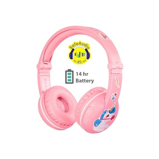 Słuchawki dla Dzieci BuddyPhones Bluetooth Play 75/85/94dB Różowe BuddyPhones